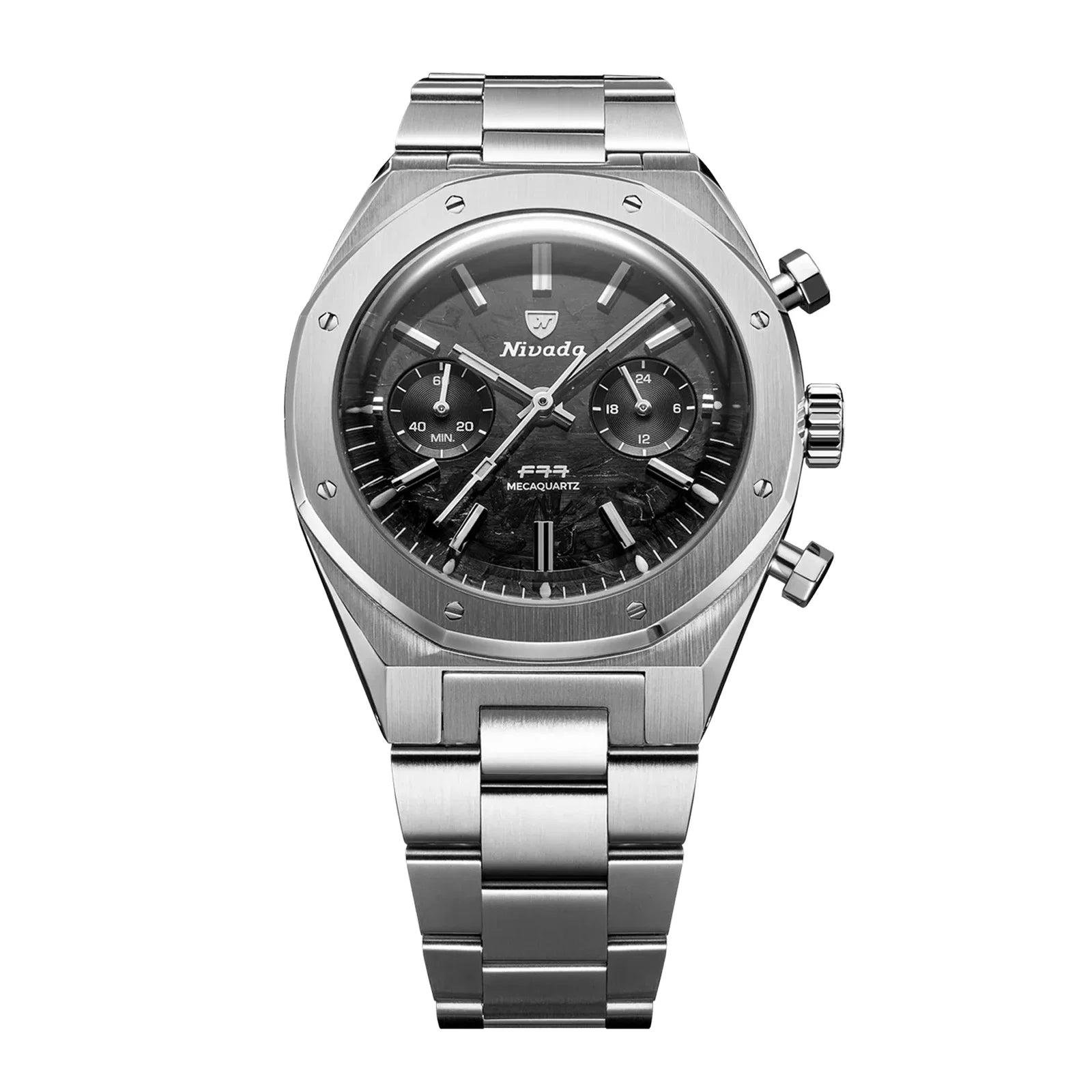 F77 SST Chrono MecaQuartz Carbon MK2 - 38mm 68002Q Nivada Grenchen