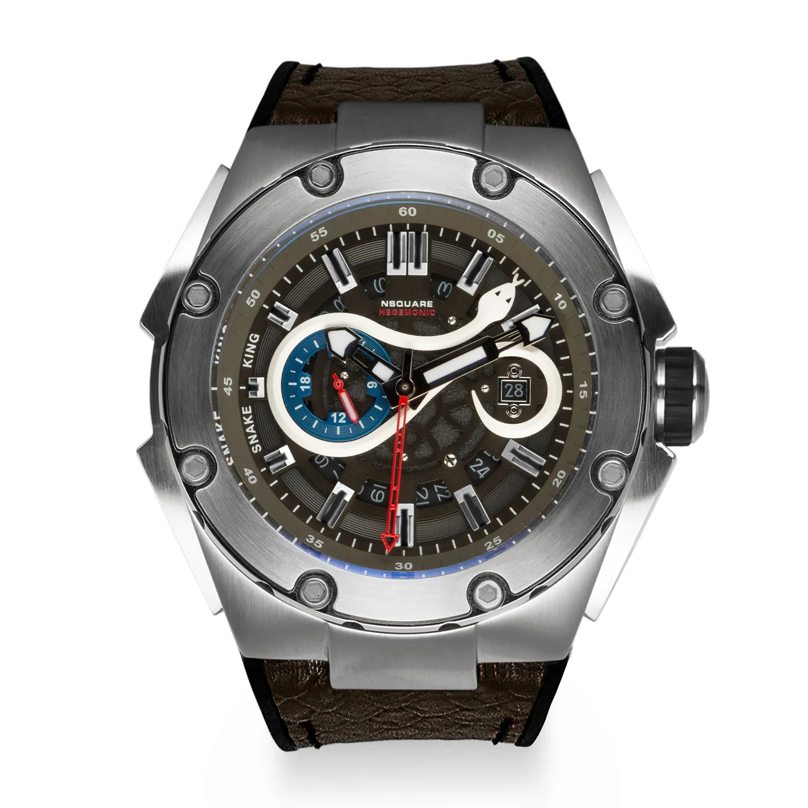 SnakeKing Automatic 46mm Chocolate / Steel G0471-N10.7 NSquare
