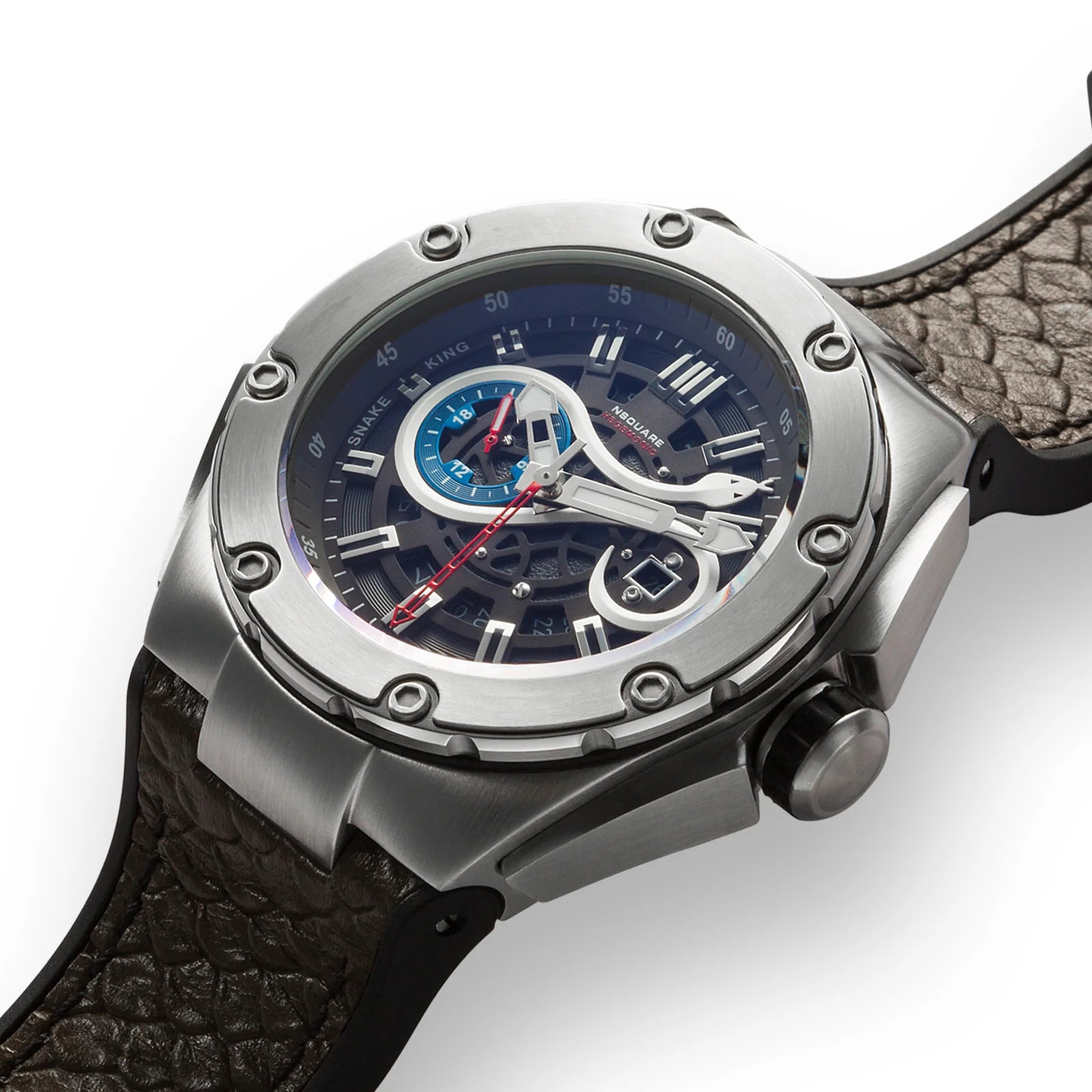 SnakeKing Automatic 46mm Chocolate / Steel G0471-N10.7 NSquare
