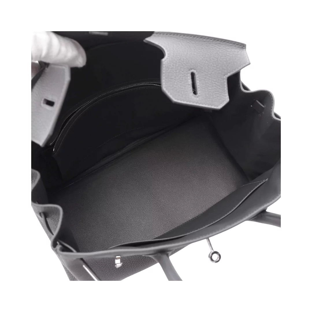 Hermes Birkin 35 Etain Grey Togo Leather Palladium HW Handbag