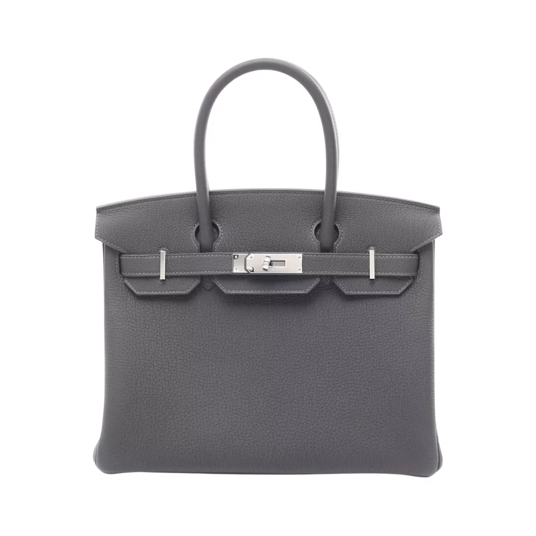 Hermes Birkin 35 Etain Grey Togo Leather Palladium HW Handbag