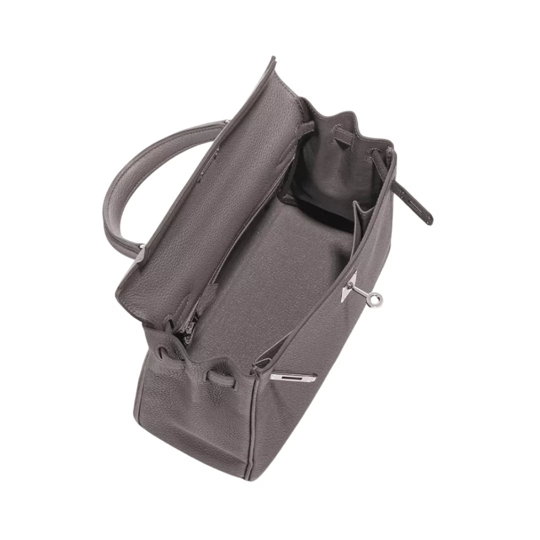 هيرميس كيلي 25 Retourne Etain Togo Leather Palladium HW Hardware