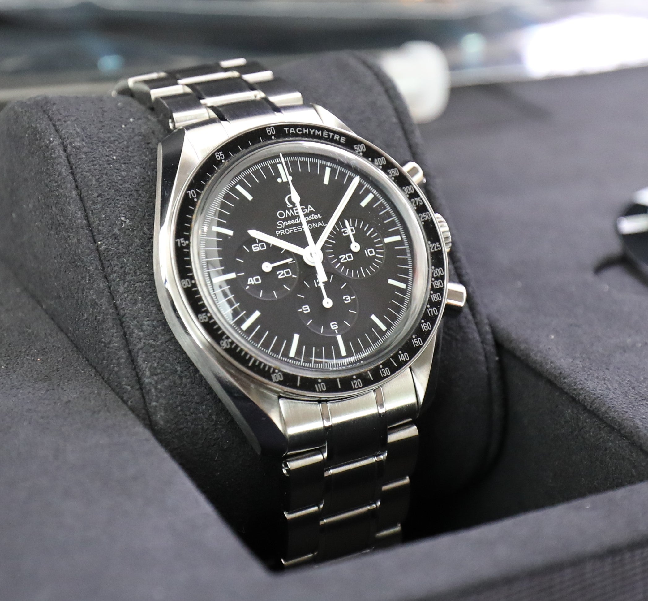 Omega Speedmaster Professional Moon Watch – Hesalite – Unworn – Full Set – 1861 Caliber - Azzam Watches