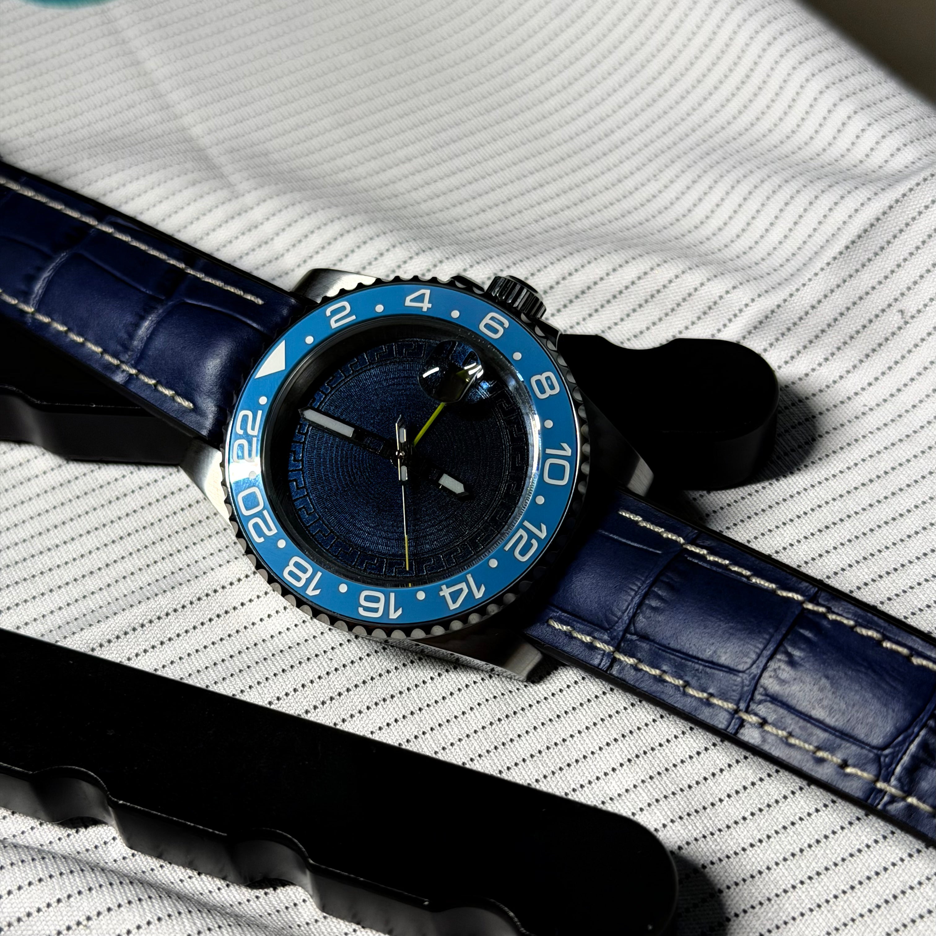 The Aegean Horizon GMT: Titanium & Sapphire Edition Horologist