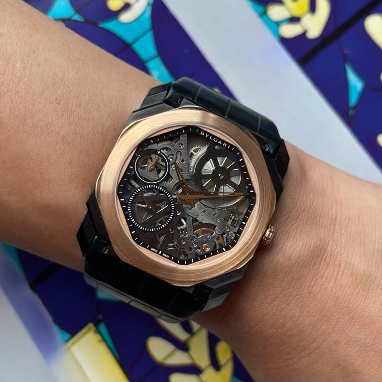 Bvlgari Octo Finissimo Ultranero Extra Thin Skeleton Men’S Watch