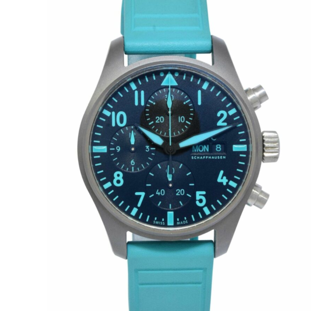 IWC Pilot Chronograph 41mm – Mercedes-AMG Petronas Formula One Limited Edition – New – Full Set - Azzam Watches