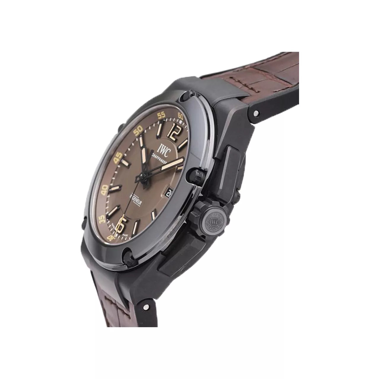 IWC Ingenieur IW322504 Brown Leather Strap 46 mm Brown Dial