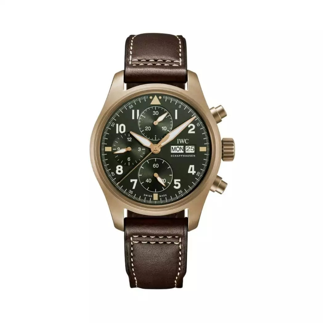 IWC Pilot IW387902 Chronograph Spitfire Green Dial