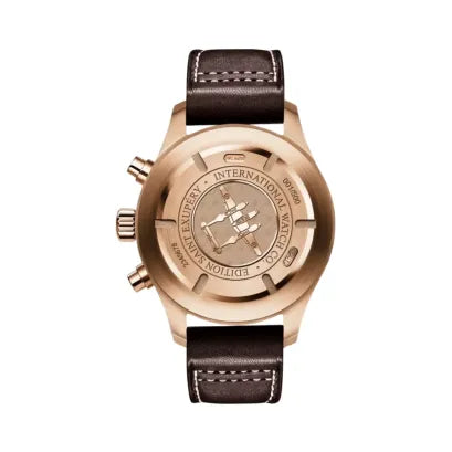 IWC Pilot’s Chronograph Antoine De Saint Exupery IW387805 Rose Gold Automatic Brown Dial
