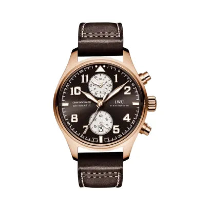IWC Pilot’s Chronograph Antoine De Saint Exupery IW387805 Rose Gold Automatic Brown Dial