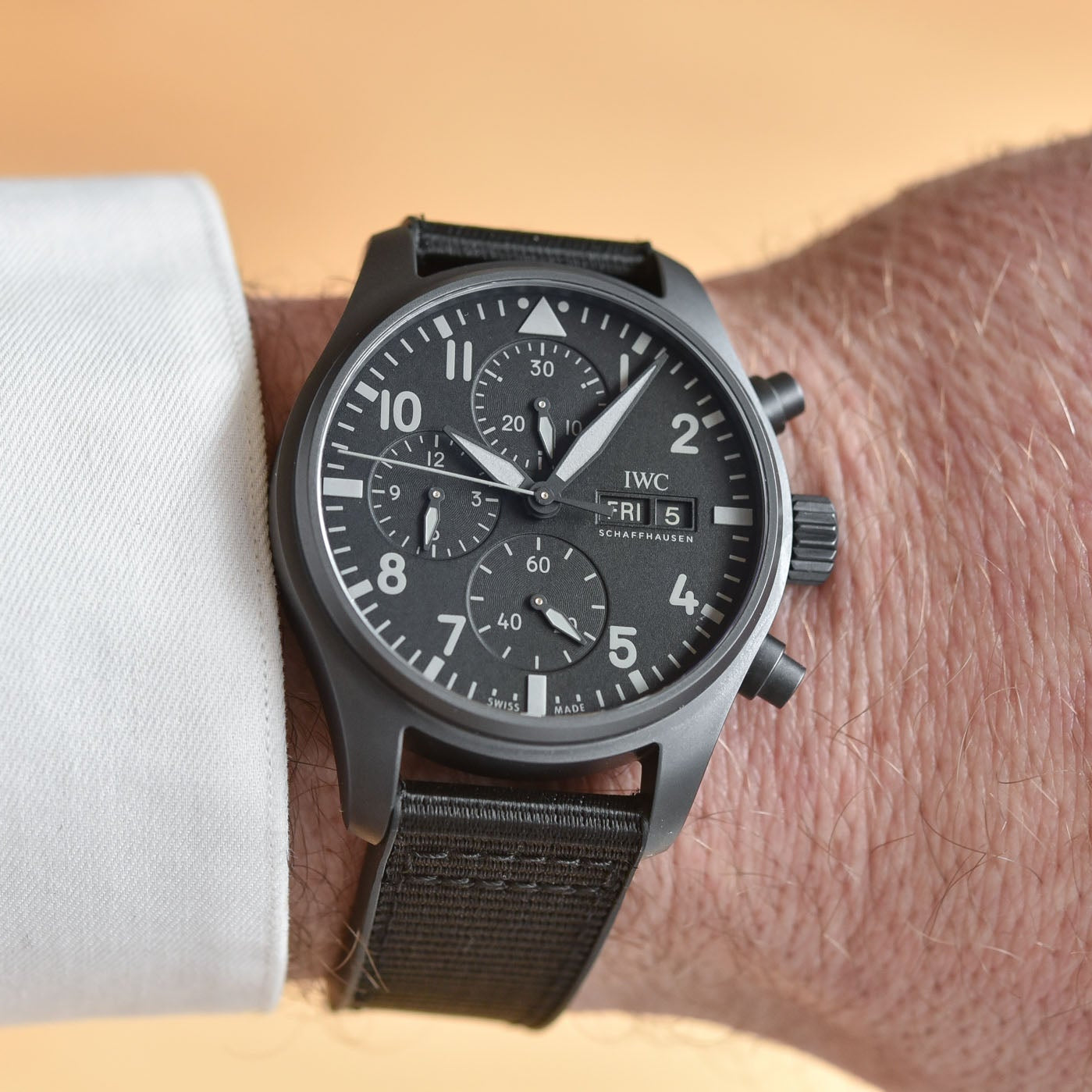 IWC Pilot Watch IW388106 Chronograph 41 Top Gun Black Dial