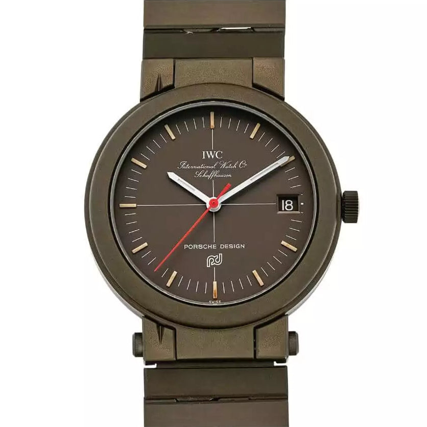 IWC Porsche Design IW3510 Automatic Compass 39Mm Aluminum Brown Dial