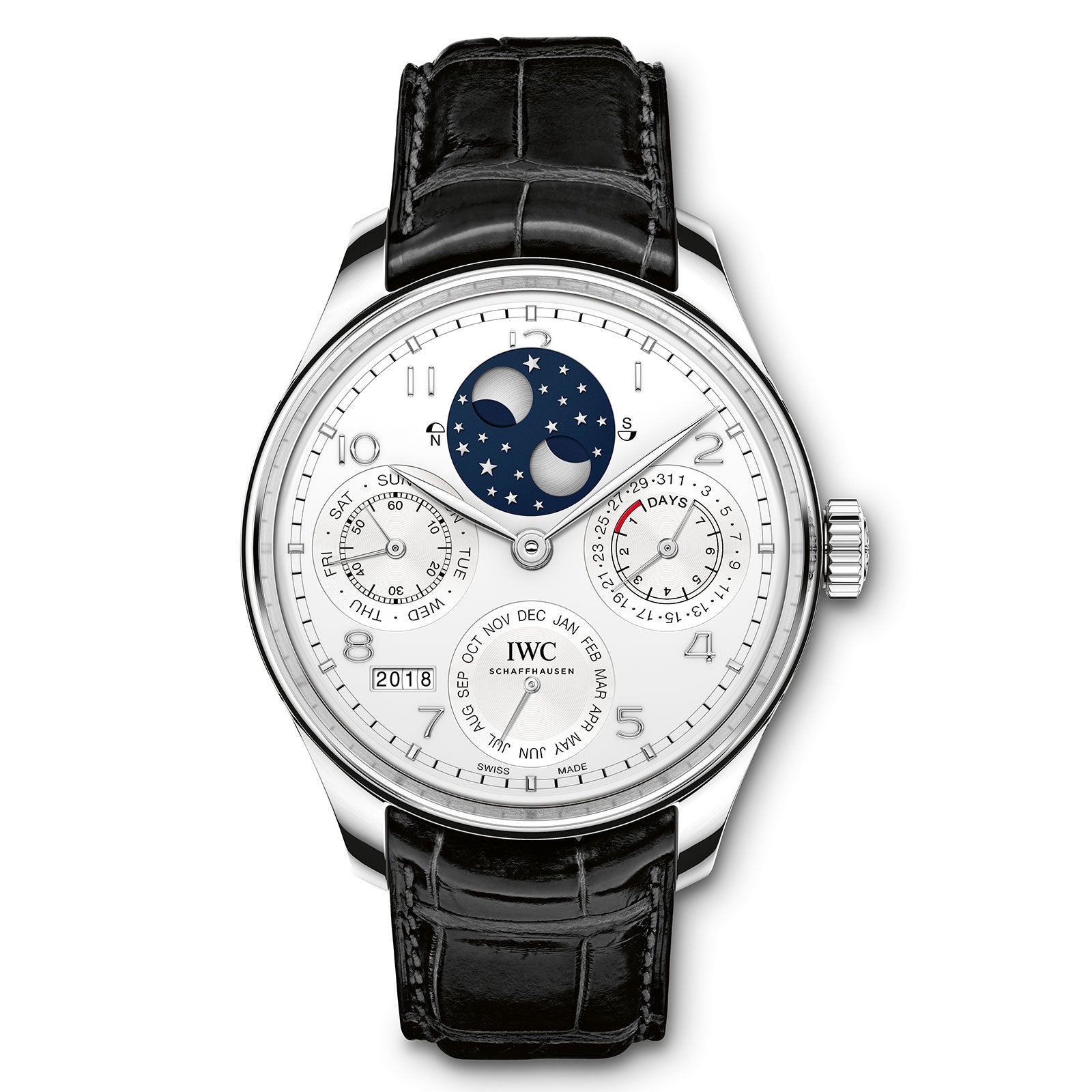 IWC Portugieser IW503406 Perpetual Calendar Platinum 44.2mm White Dial Men’s Watch