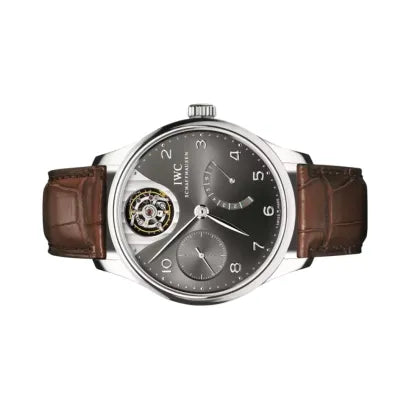 IWC Portuguese Tourbillon Mystere IW504207 White Gold With Gray Dial