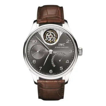 IWC Portuguese Tourbillon Mystere IW504207 White Gold With Gray Dial