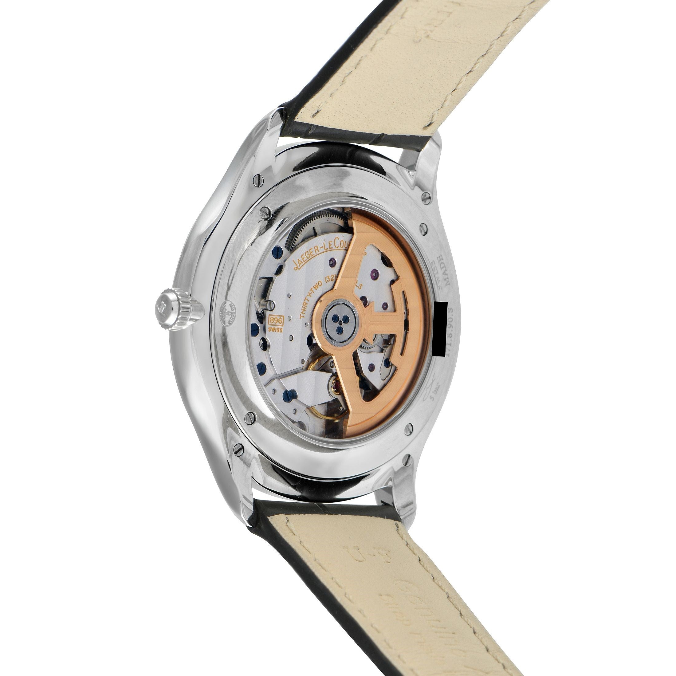 Jaeger Lecoultre Master Ultra Thin Small Second 38.5Mm Stainless Steel Men’S Watch