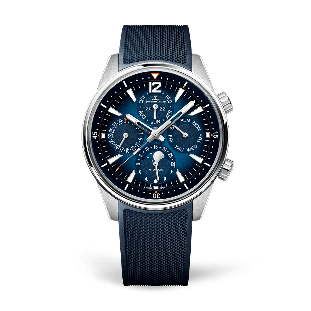 Polaris 42 mm Automatic Steel Perpetual Calendar Watch Two straps included Jaeger-LeCoultre