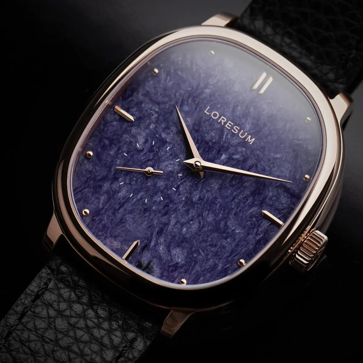 LS06 Charoite Rose Gold Plated LS06-PU-RG Loresum