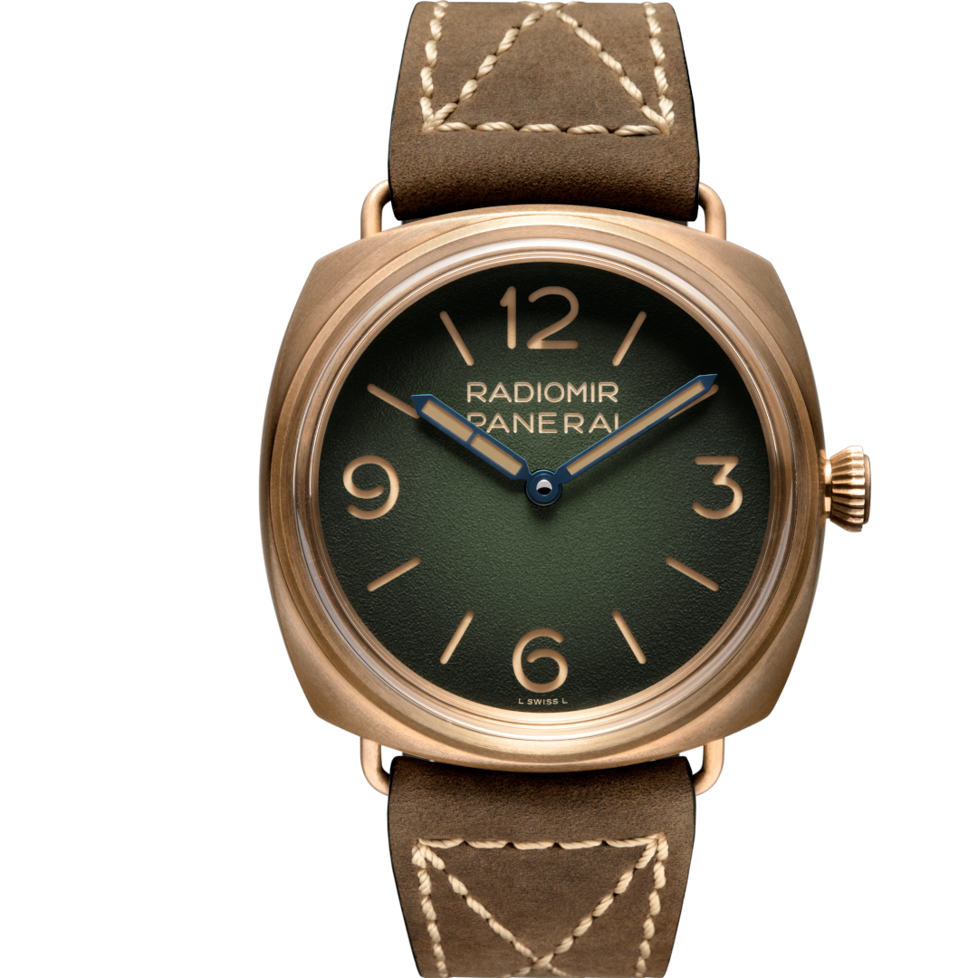 Panerai Radiomir – 3Days 47mm – Bronze Green Dial – PAM00760 – New – Full Set - Azzam Watches