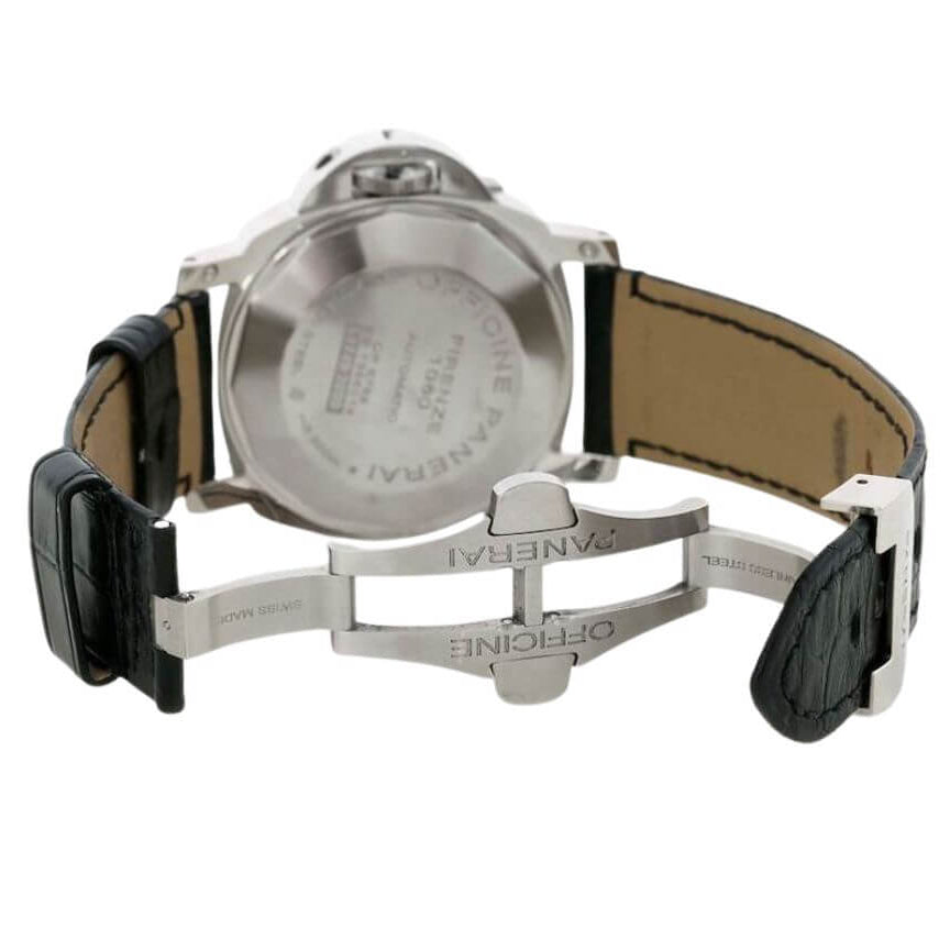 Watch with a black strap on a white background
