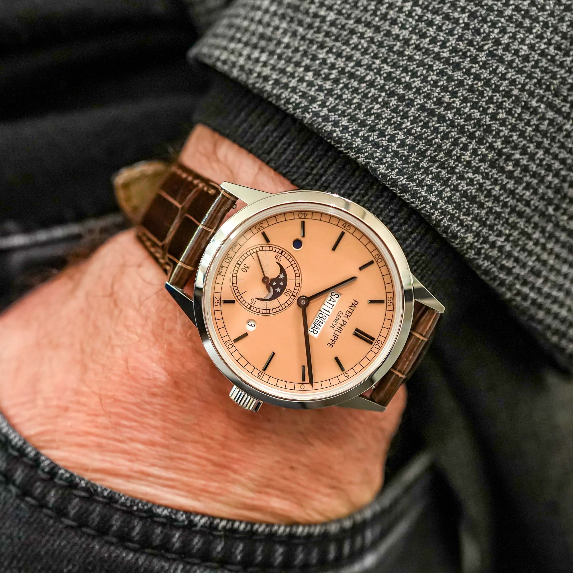 Patek Philippe Grand Complication 5236P-010 Automatic Platinum Salmon Dial 41.3mm Men’s Watch