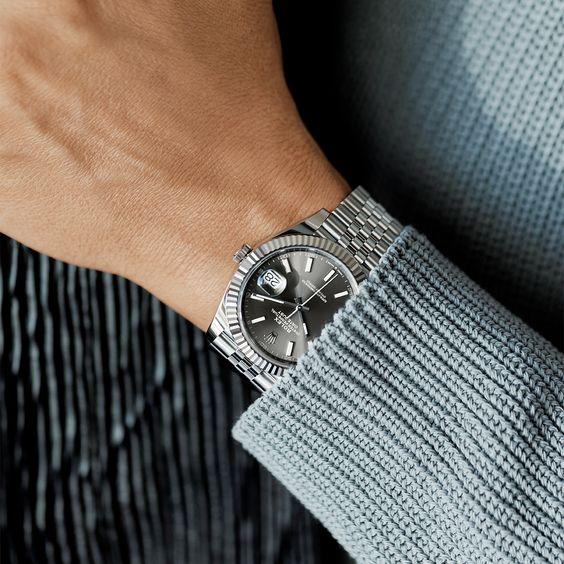 Rolex Datejust 41 126334-0013 Oystersteel-White Gold Slate Dial 41mm Men’S Watch