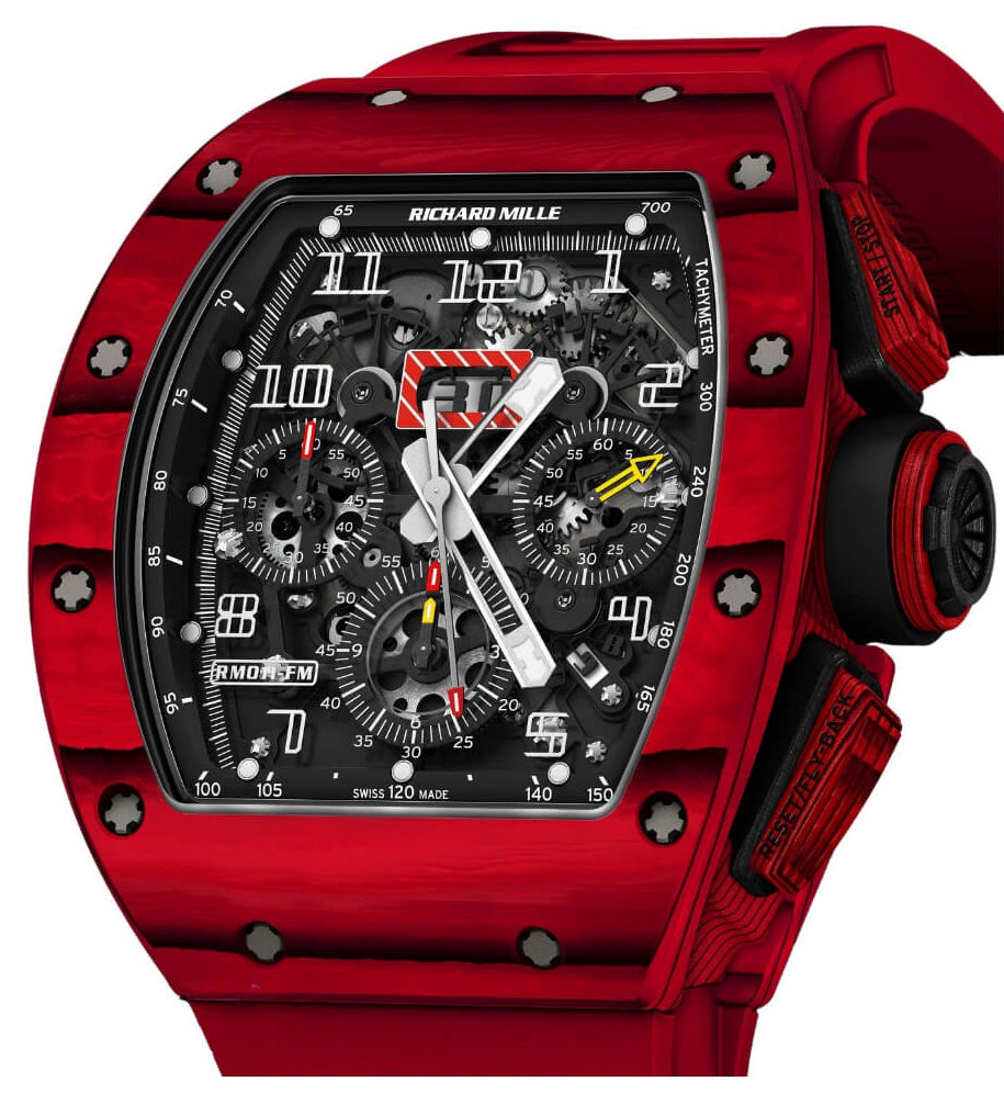 Richard Mille RM011 FQ Felipe Massa Red Tpt Quartz Automatic Flyback Chronograph