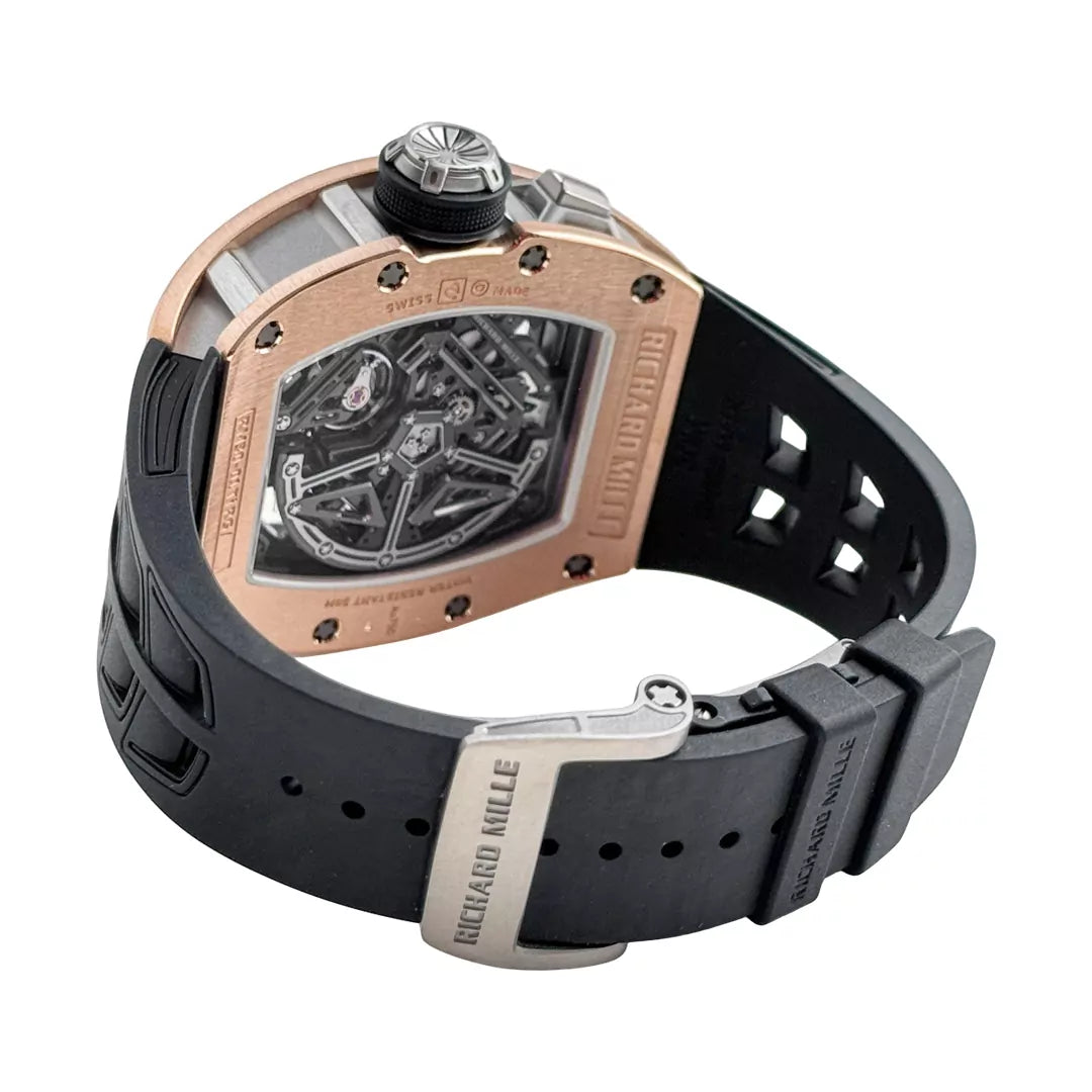 Richard Mille RM30-01 TI RG Automatic Rose Gold Declutchable Rotor Skeleton Dial 49.9mm Men’s Watch