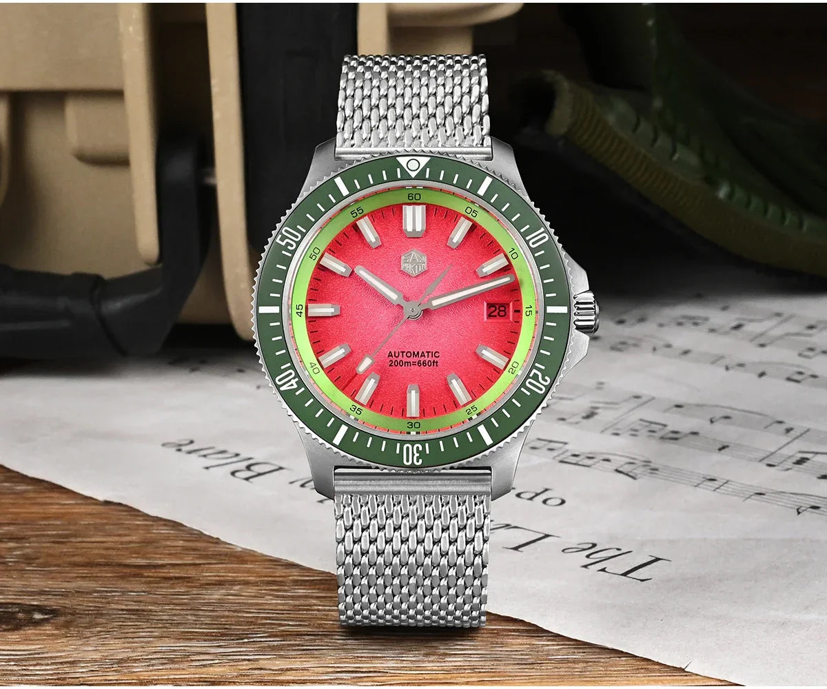 San Martin Automatic 200m Original Design Sapphire Luminous 40mm