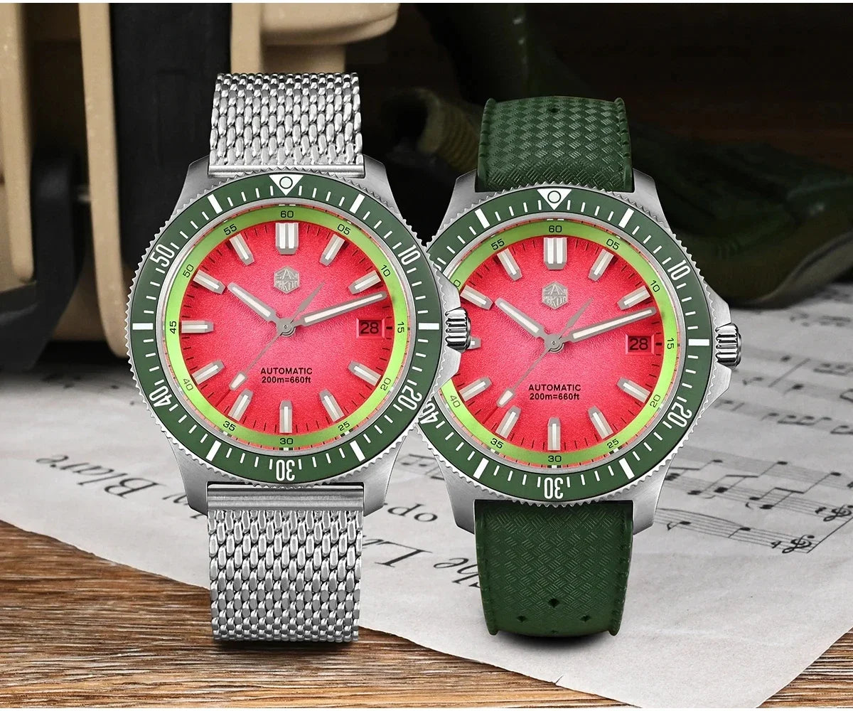 San Martin Automatic 200m Original Design Sapphire Luminous 40mm