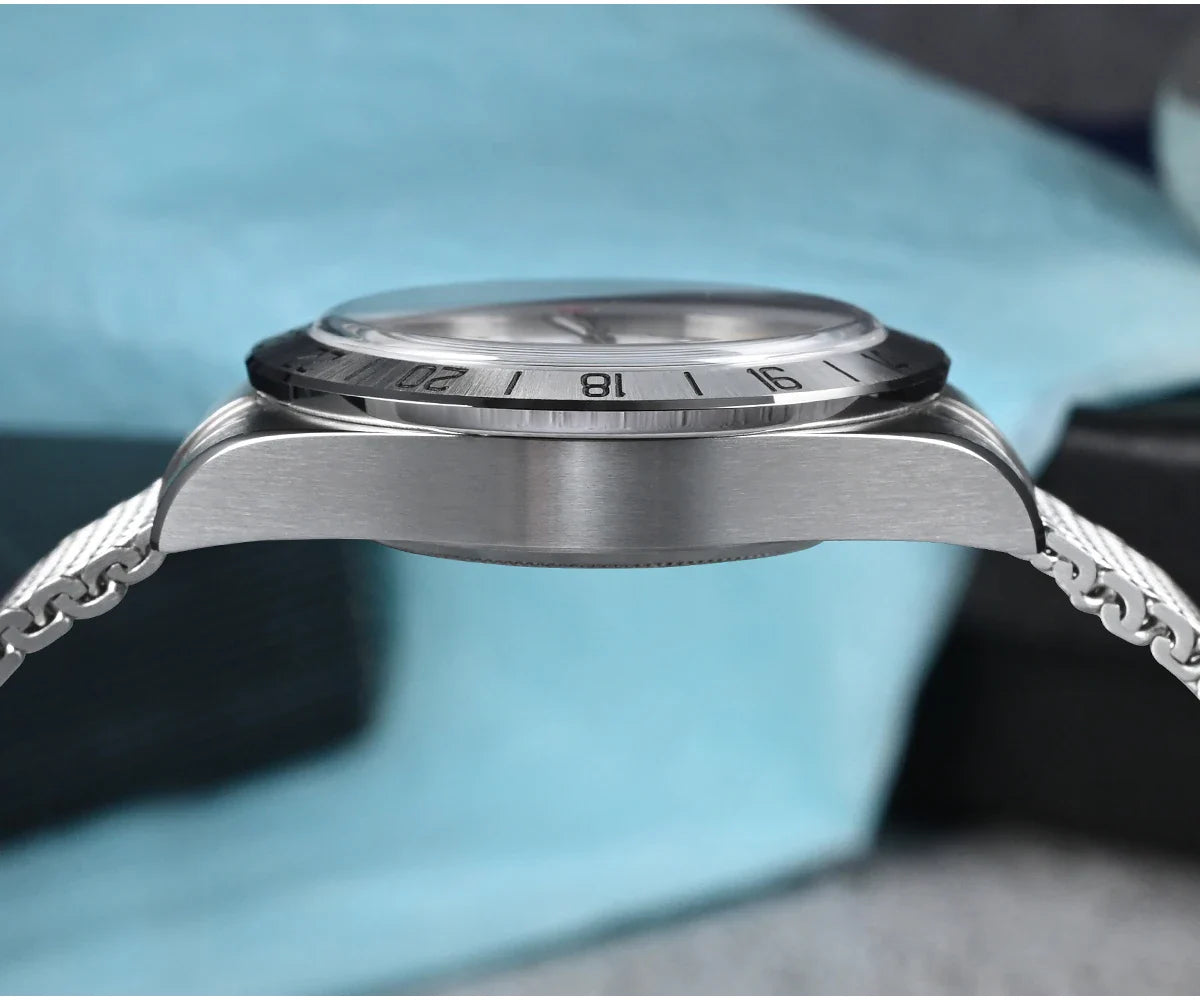 San Martin Automatic 10Bar GMT Mesh Milanese Bracelet 39mm