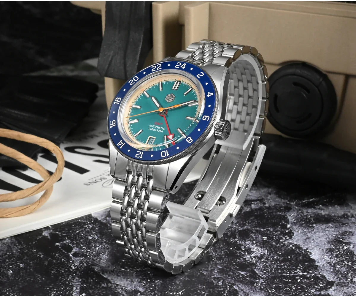 San Martin Original Design 100m Automatic GMT 39.5mm