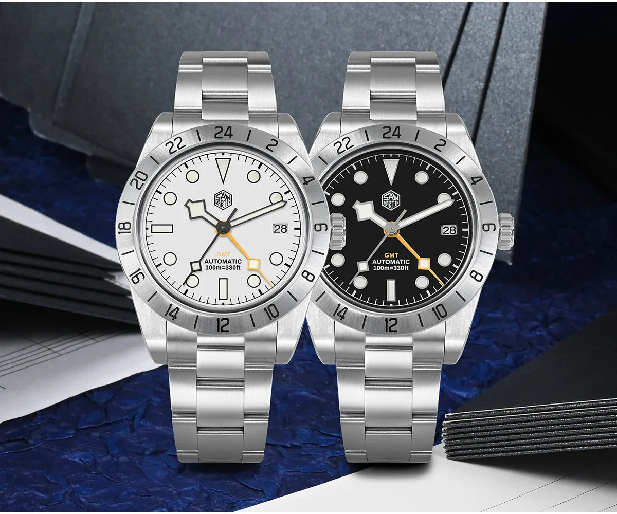 San Martin Automatic 100m GMT 39mm