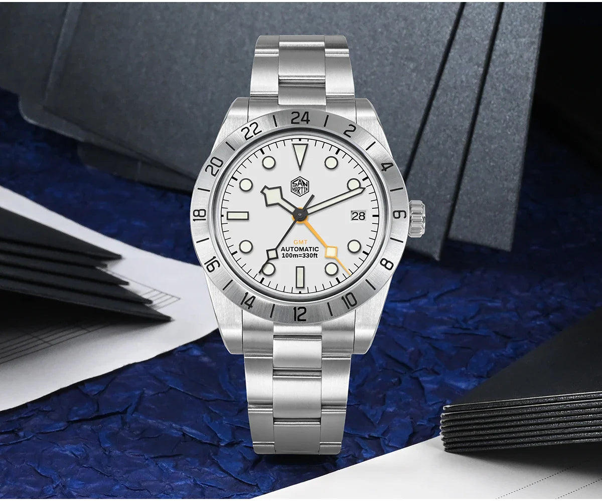 San Martin Automatic 100m GMT 39mm