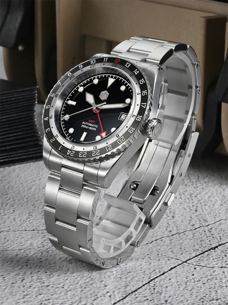San Martin Diving Automatic/Mechanical Sapphire 200m GMT