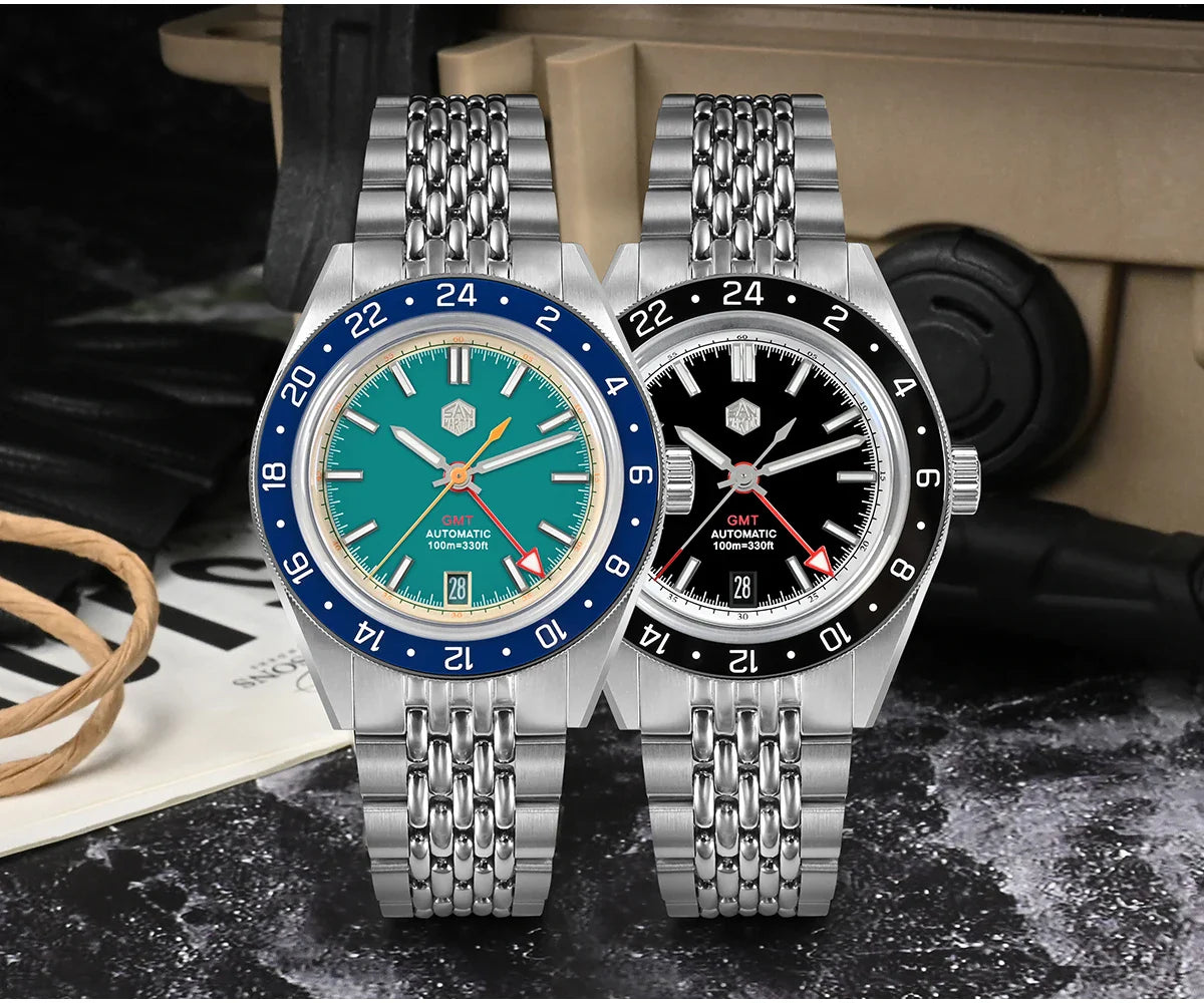 San Martin Original Design 100m Automatic GMT 39.5mm