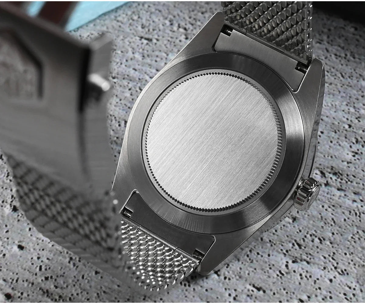 San Martin Automatic 10Bar GMT Mesh Milanese Bracelet 39mm