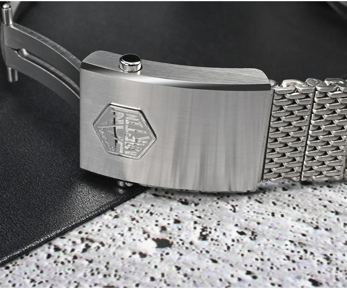San Martin Automatic 10Bar GMT Mesh Milanese Bracelet 39mm