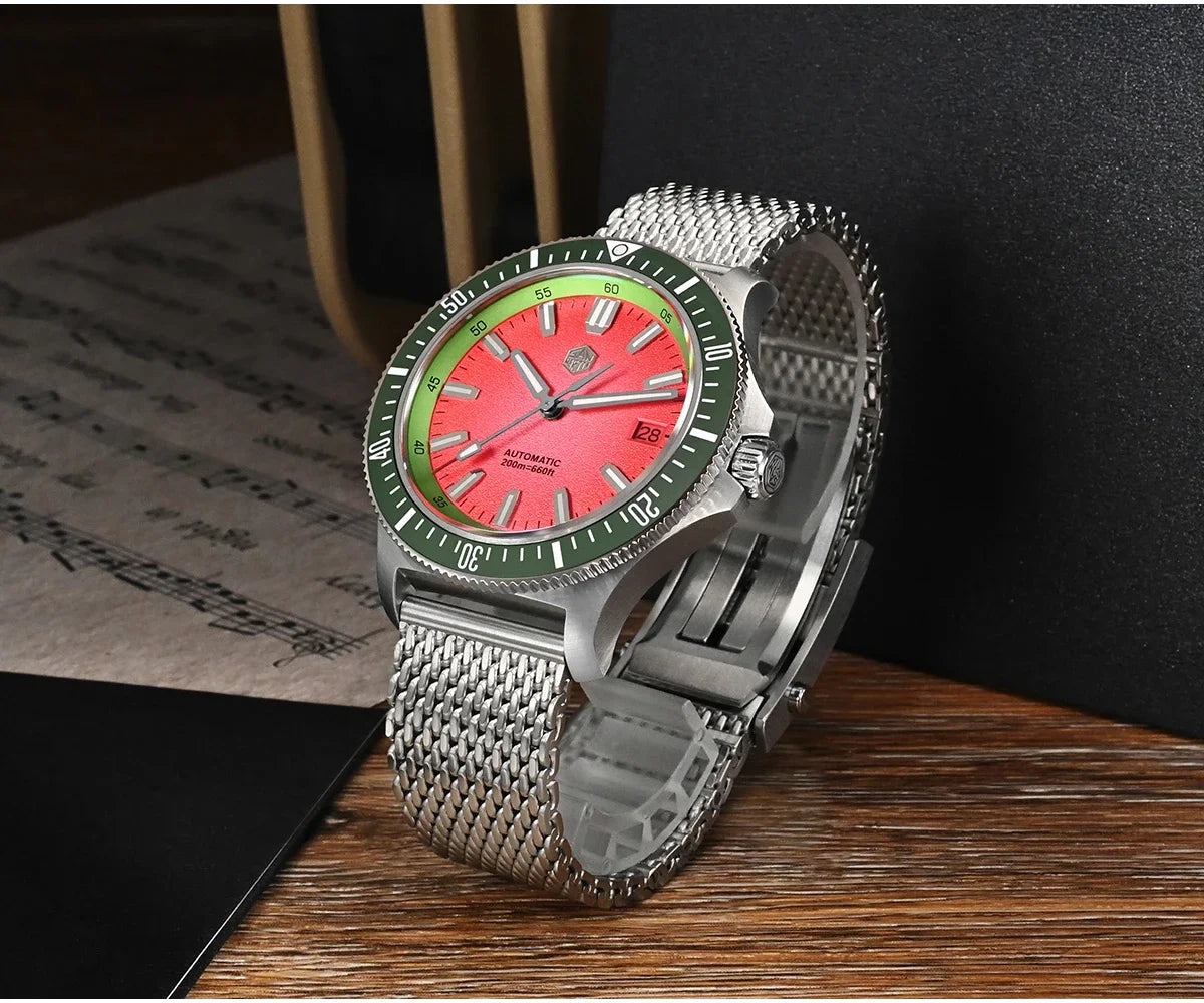 San Martin Automatic 200m Original Design Sapphire Luminous 40mm