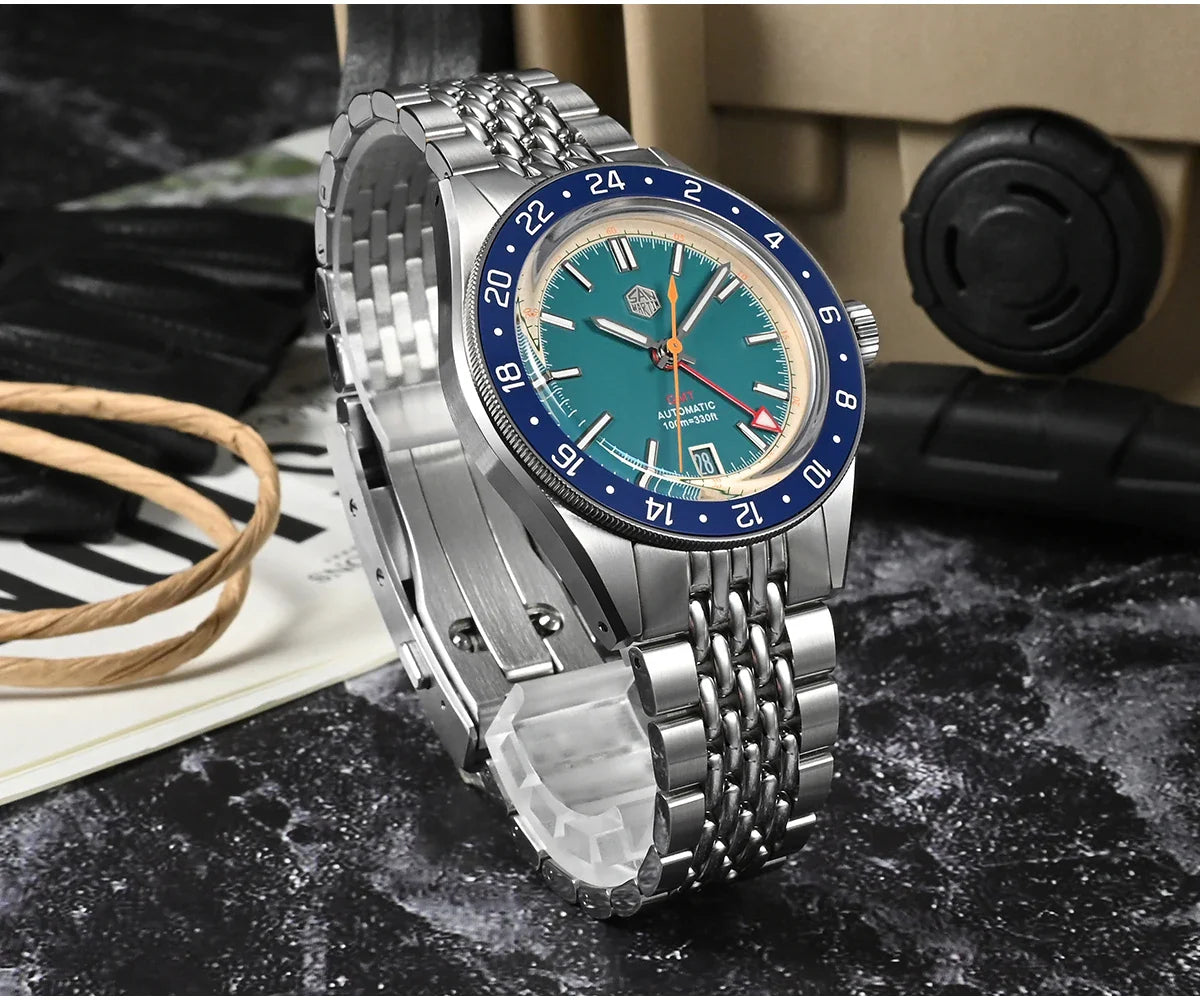 San Martin Original Design 100m Automatic GMT 39.5mm