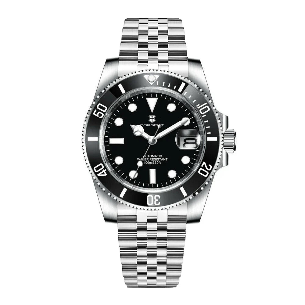 Custom Diver 10 BAR Ceramic Bezel Luminous Sapphire 40mm