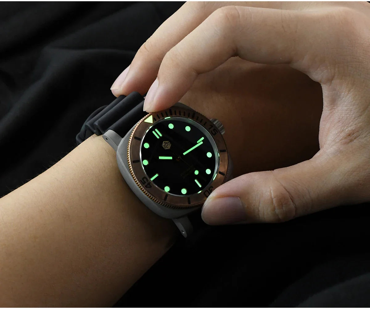 San Martin Retro Titanium Bronze Bezel Diver 200m 42mm