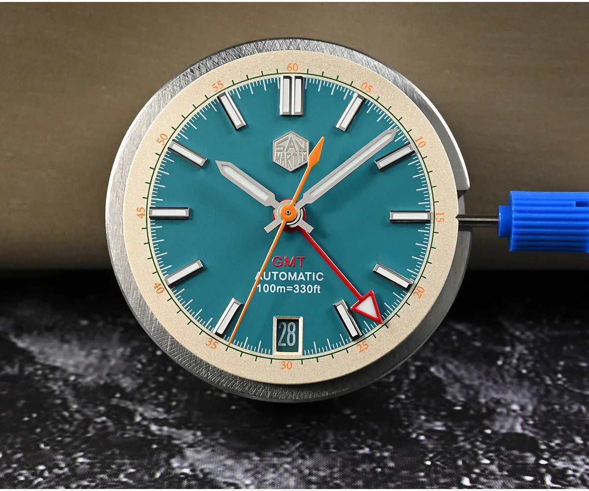 San Martin Original Design 100m Automatic GMT 39.5mm