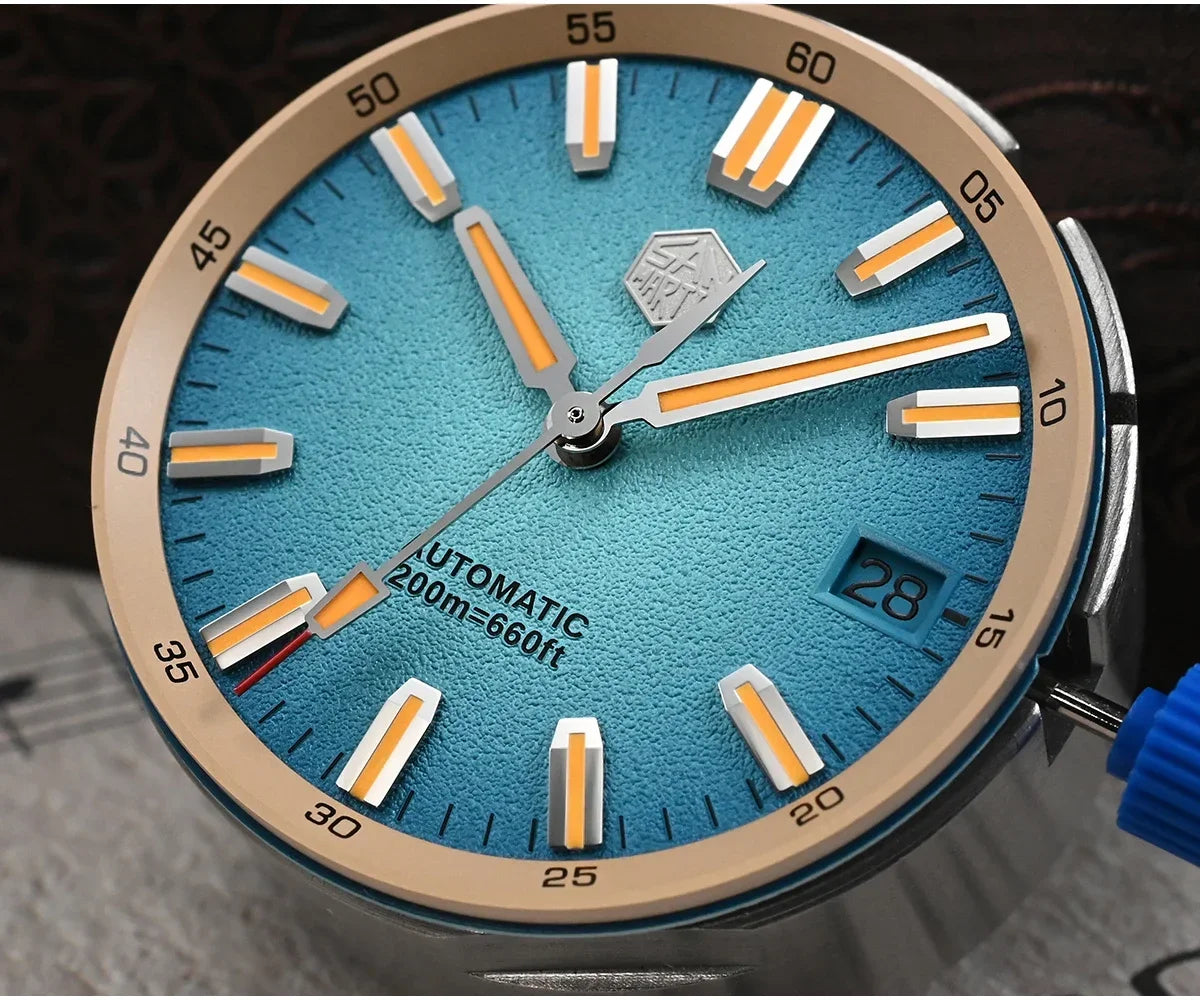San Martin Automatic 200m Original Design Sapphire Luminous 40mm
