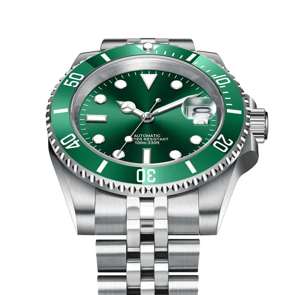 Custom Diver 10 BAR Ceramic Bezel Luminous Sapphire 40mm