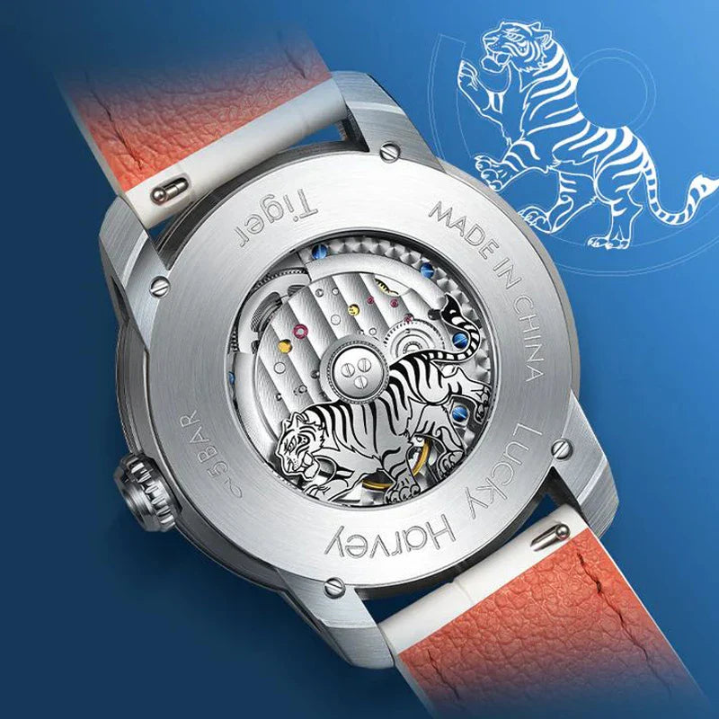 Lucky Harvey Funny Tiger Mechanical Synthetic Sapphire Limited Edition 2022 Pcs