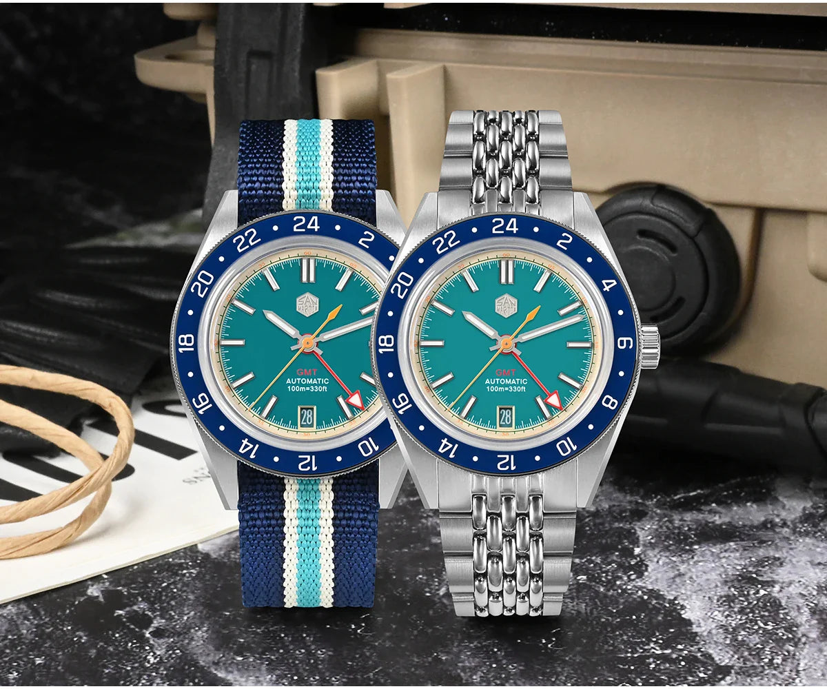San Martin Original Design 100m Automatic GMT 39.5mm