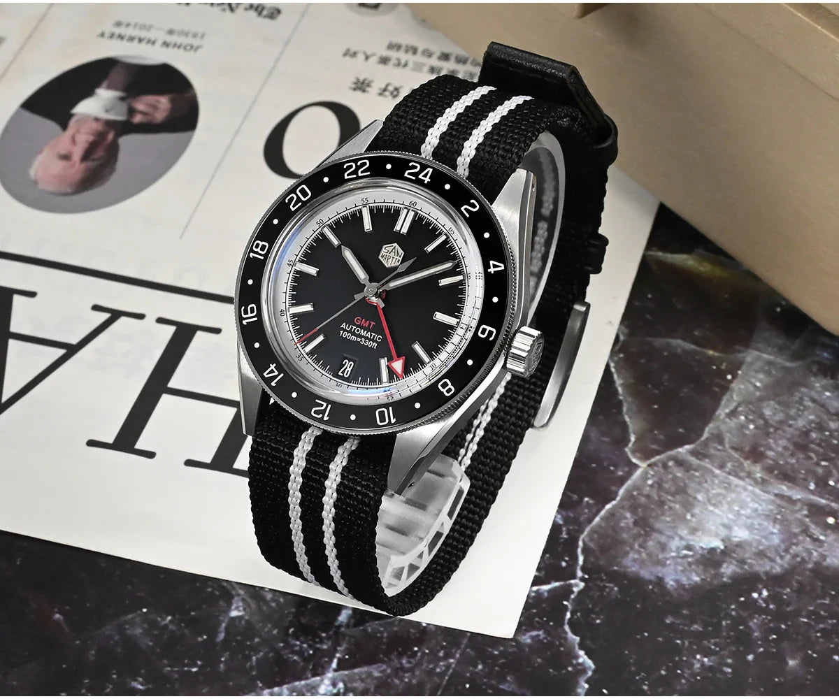 San Martin Original Design 100m Automatic GMT 39.5mm
