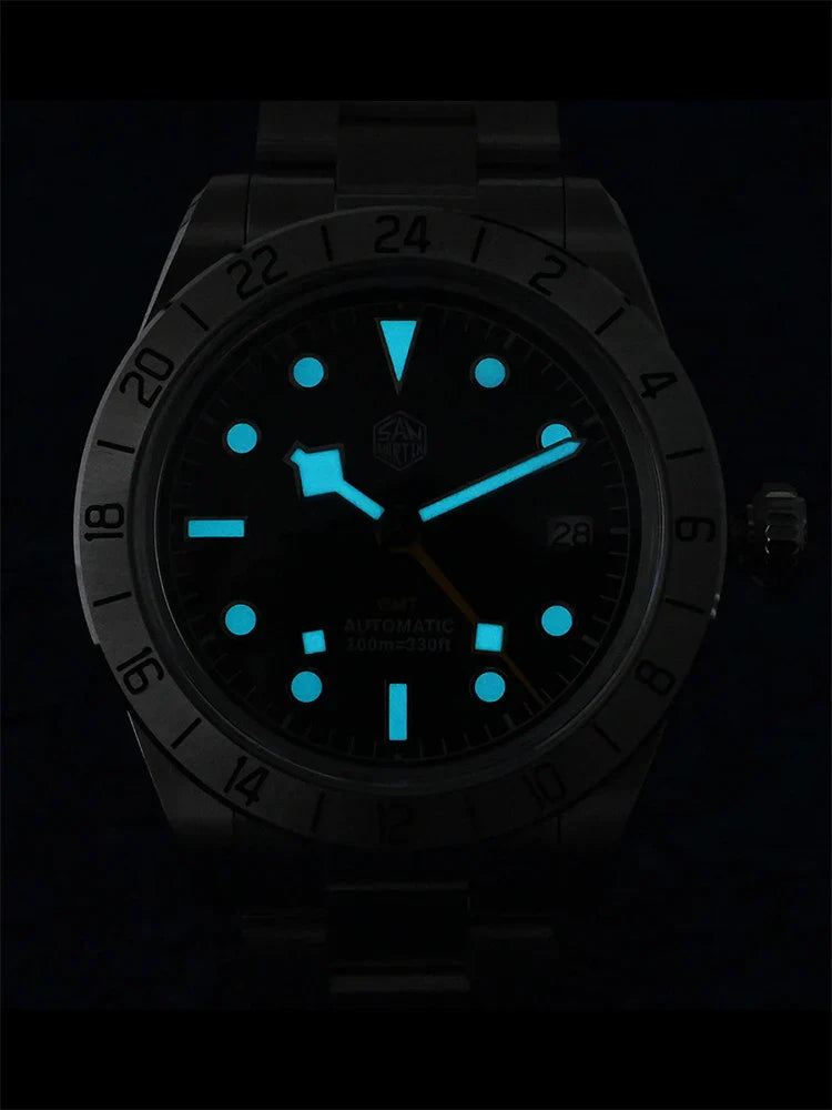 San Martin Automatic 100m GMT 39mm