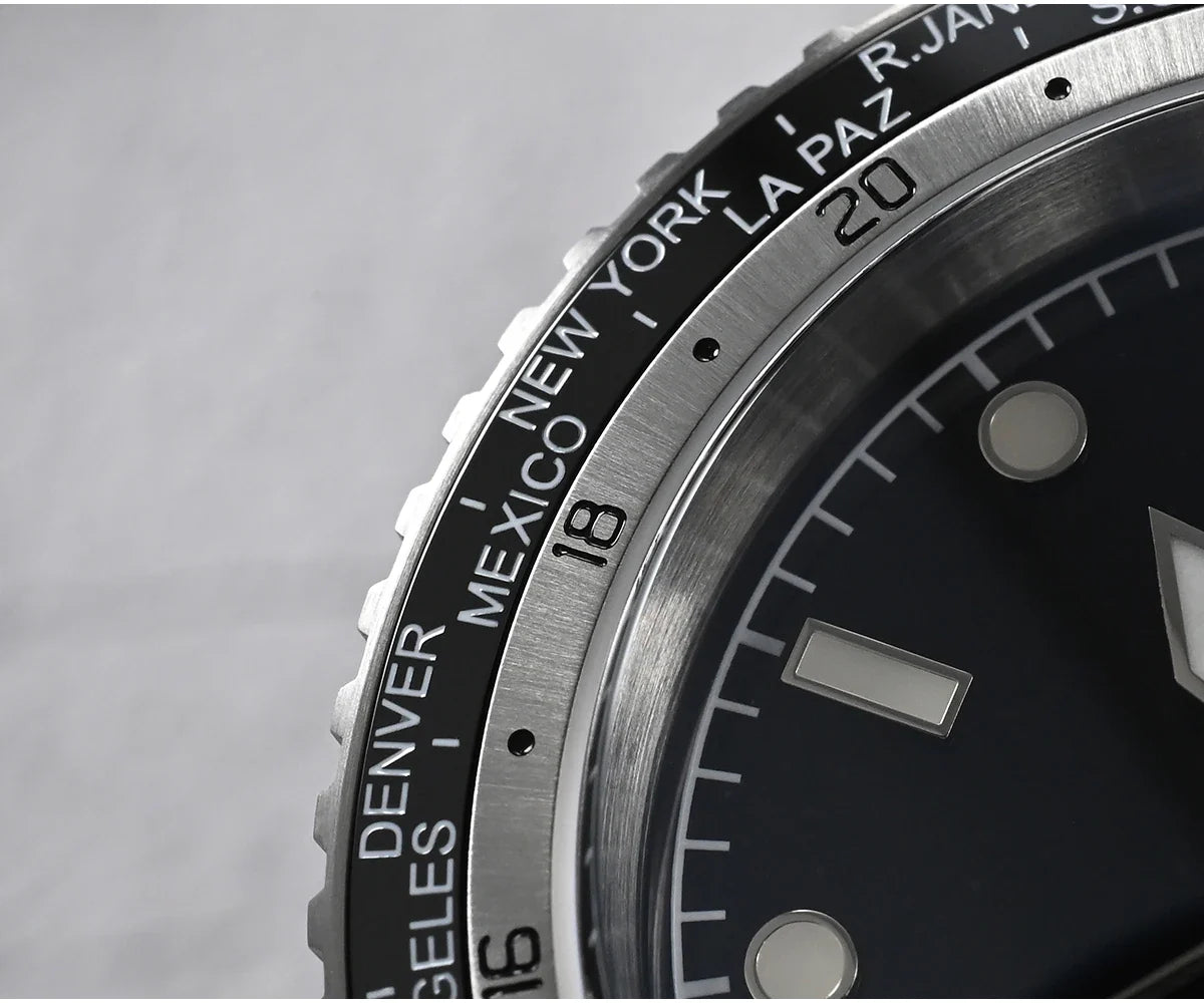 San Martin Diving Automatic/Mechanical Sapphire 200m GMT